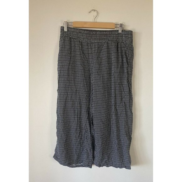 Dana Buchman Pants - Dana Buchman Womens Wide Leg Black White Summer Capris Size Large L